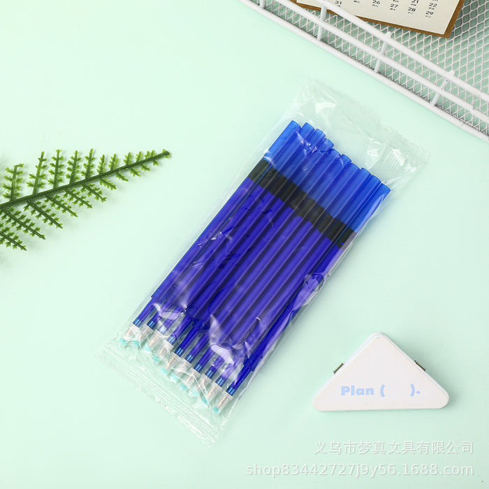 Wholesale Erasable pen crystal blue push-to-erasable gel pen easy to wipe clean without leaving any marks