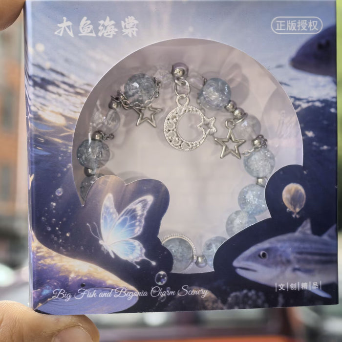 Wholesale Gradient floral glass beads, high-end crystal glass bracelet DIY original personalized bracelet