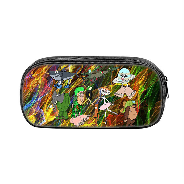 Wholesale  Printed Pencil Bag Brain Shark Student Stationery Bag