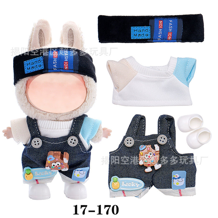 Wholesale ( Clothes only)  Baby clothes 17cm plush Christmas dress