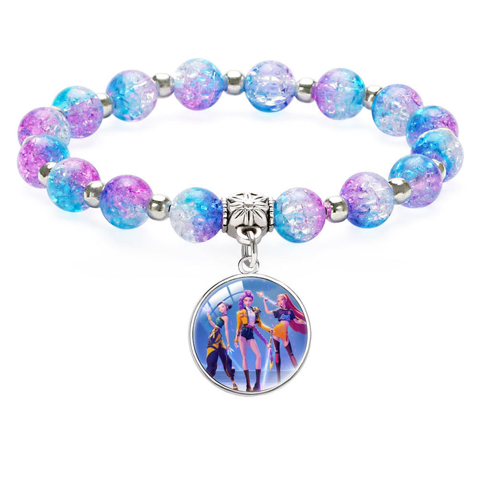 Wholesale KPOP Beaded Pendant Bracelet