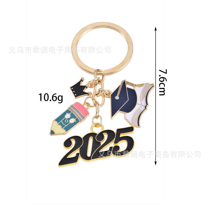 Wholesale Doctor Cap Keychain Student Souvenir Creative Personality Bag Pendant