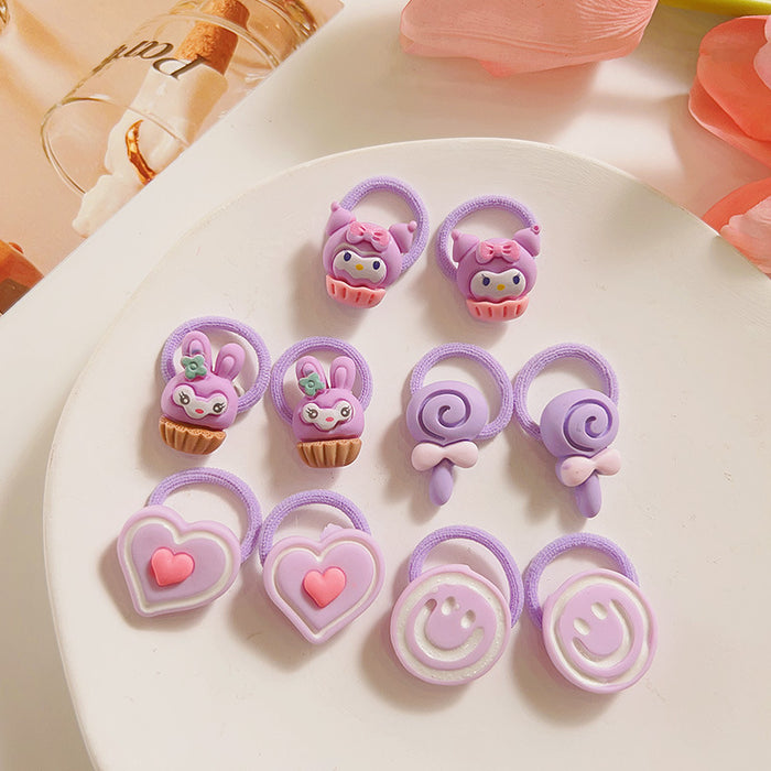 Wholesale Cute Cartoon Hair Ties for Kids Soft Elastic Everyday Styling Baby Hair Accessory