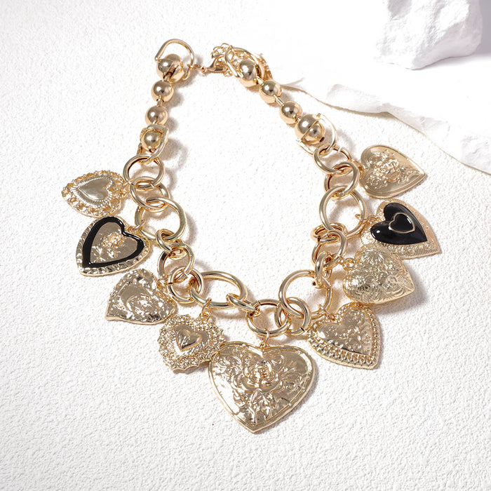 Wholesale chain alloy love pendant casual women's necklace