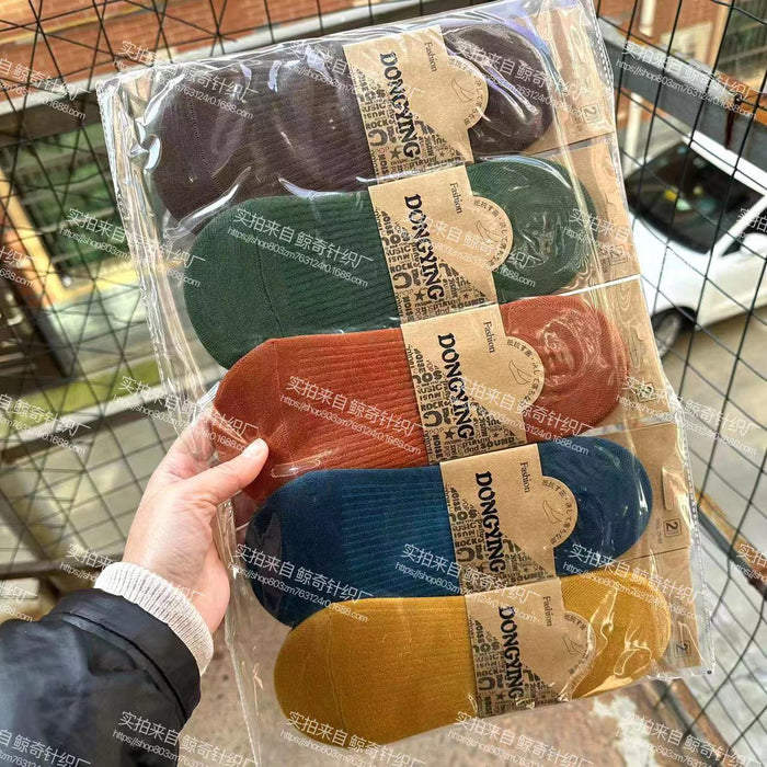 Wholesale Thin fitting boat socks, shallow mouth socks, cotton invisible socks