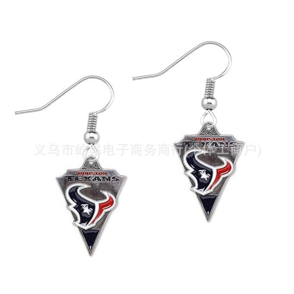 Wholesale Rugby team logo earrings