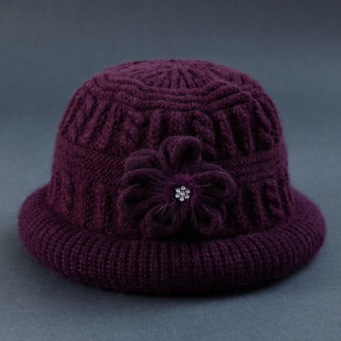 Wholesale Warm Wool Knitted Hats for Middle-aged and Elderly People JDC-HT-PX006