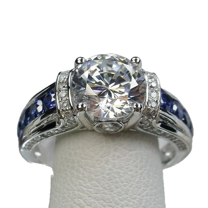 Wholesale Fashionable Rings Geometric Zircon Rings