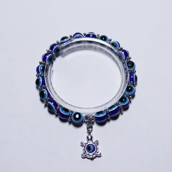 Wholesale Retro Blue Eyes Devil's Eye Bracelet Bracelet Butterfly Turtle Elephant Fatima's Hand Pendant