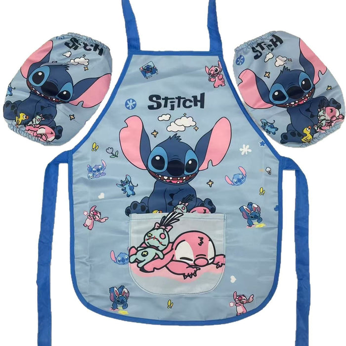 Wholesale 5pcs/ set Cute cartoon children' s apron,  waterproof and stain-proof chef coat,  art class smock