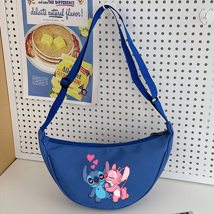 Wholesale Cartoon Print Nylon Crossbody Bag Women' s Bag Dumpling Bag Lightweight Simple Commuting