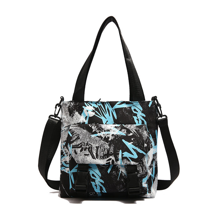 Wholesale Fashionable and casual versatile printed Oxford cloth bag, large capacity lightweight shoulder bag, trendy and versatile bag, new style
