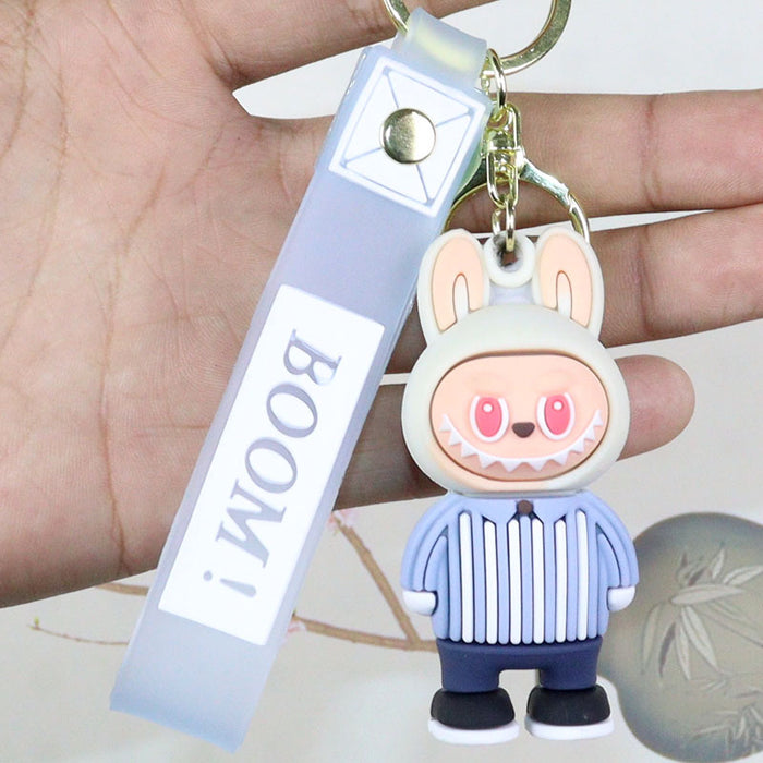 Wholesale Cartoon soft rubber cloth key chain pendant blind box tide cool cloth cloth series push small gift ornaments