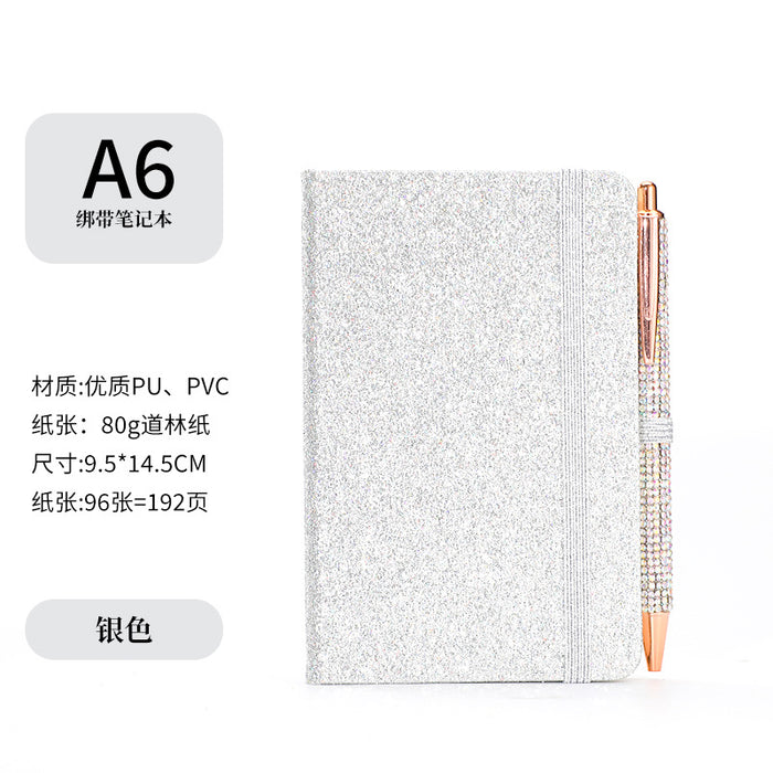 Wholesale Glitter Strap A6 Notebook Colorful Cover Creative Trends