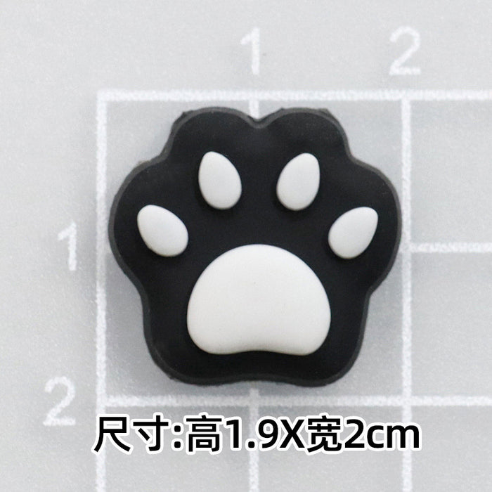 Wholesale 10pcs Cat Soft Glue DIY Accessories Mobile Phone Shell Insulation Cup Decorative Patch Shoes