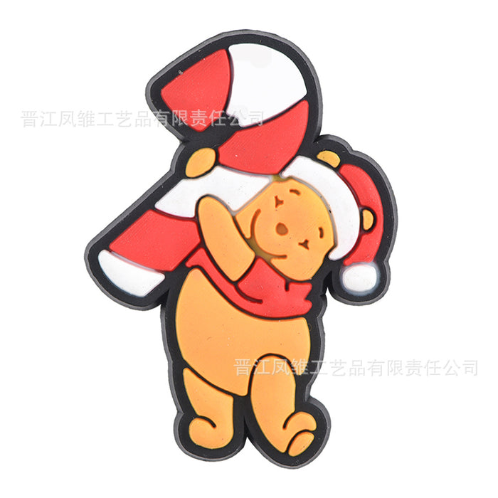 Wholesale 50pcs Christmas Shoes Charms  soft rubber shoes accessories decoration