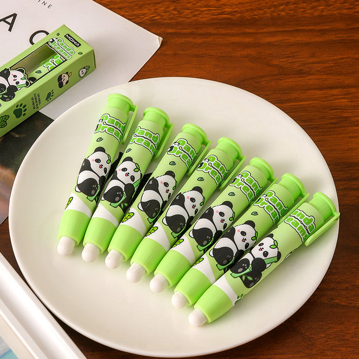 Wholesale Cartoon Panda Push Eraser Rubber Eraser Kids Gift Office School Supply MOQ≥2