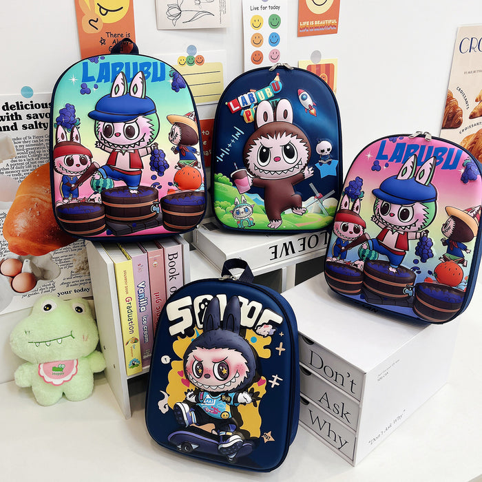 Wholesale Bag Cloth Backpack for Boys and Girls Kindergarten School Bag Baby Cartoon Hard Shell Bag