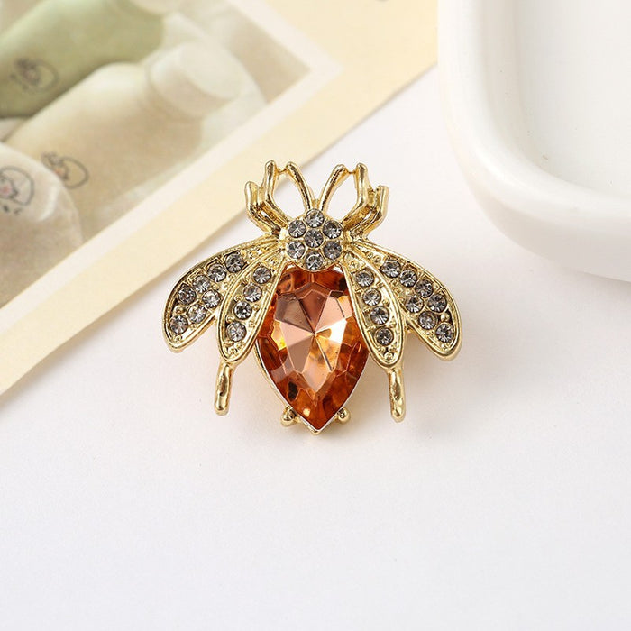 Wholesale Versatile bee zircon mini brooch