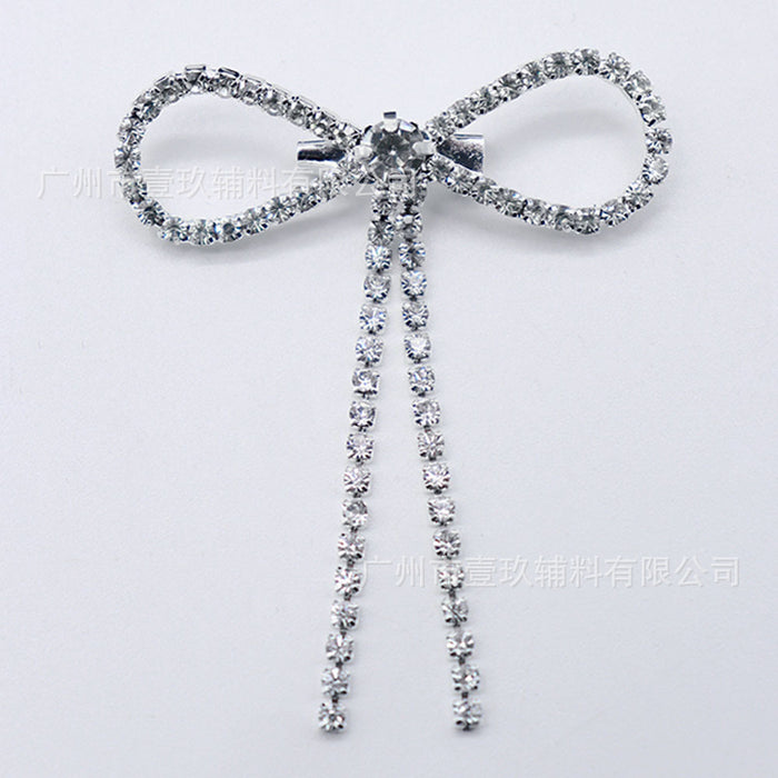 Wholesale DIY clothing accessories and embellishments: rhinestone bow corsage