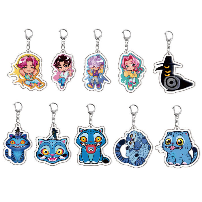 Wholesale Layered Acrylic Keychain Anime Merchandise Pendant