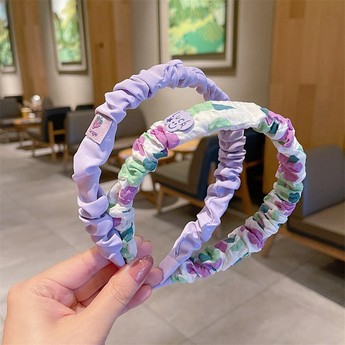 Wholesale Pleated Fabric Children's Hair Bands JDC-HD-Linx010