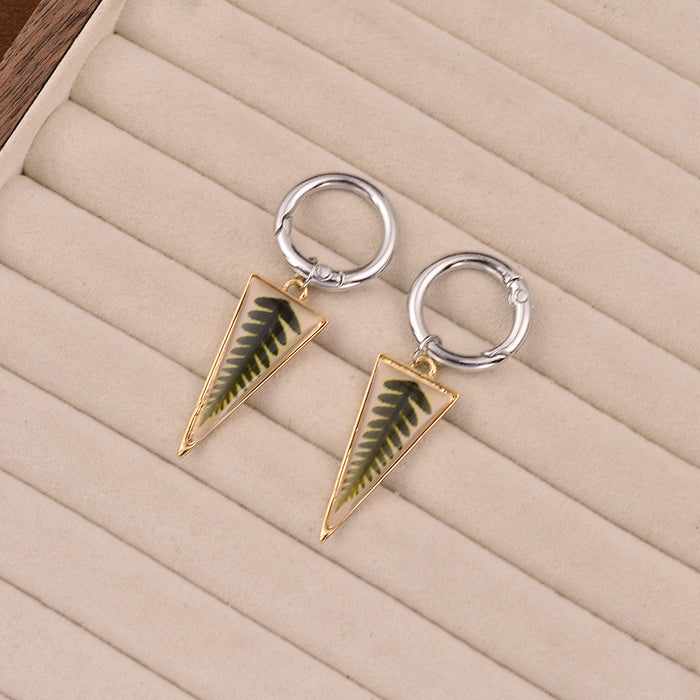 Wholesale Colorful unique geometric pendant shoe buckles Keychains