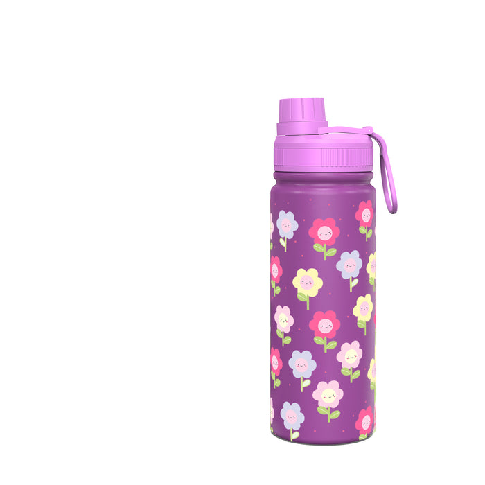 Wholesale Purple Space Pot Thermos Cup Stainless Steel Sports Fruit Print Cartoon Portable Travel Water Cup
