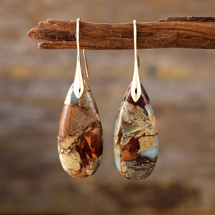 Wholesale   Emperor stone water drop pendant earrings jewelry jewelry earrings