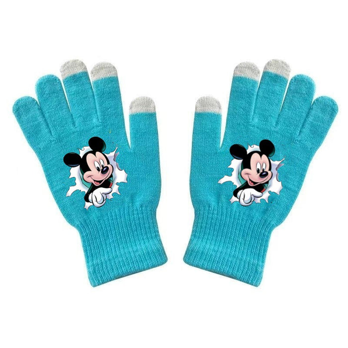 Wholesale Warm and versatile printed knitted gloves