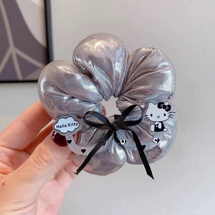 Wholesale Cute checkered flower hair ties