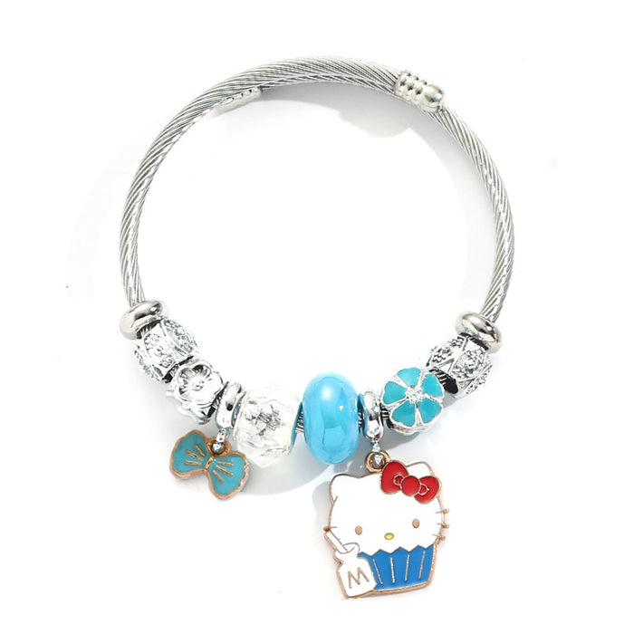Wholesale Stainless Steel Cartoon Bangle Bracelet - Cute Jewelry Accessory MOQ≥2