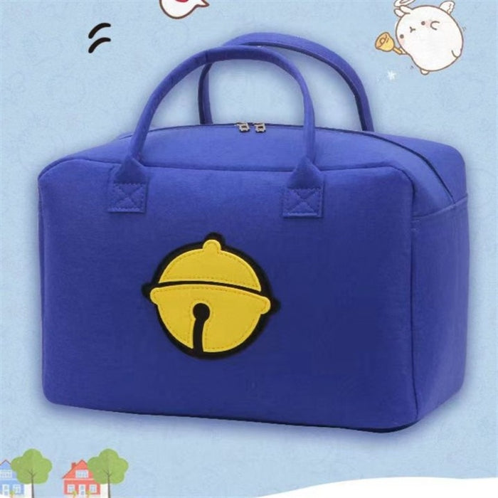 Wholesale Cartoon travel bag Felt luggage bag Large capacity cute handbag Portable hangable trolley case storage bag