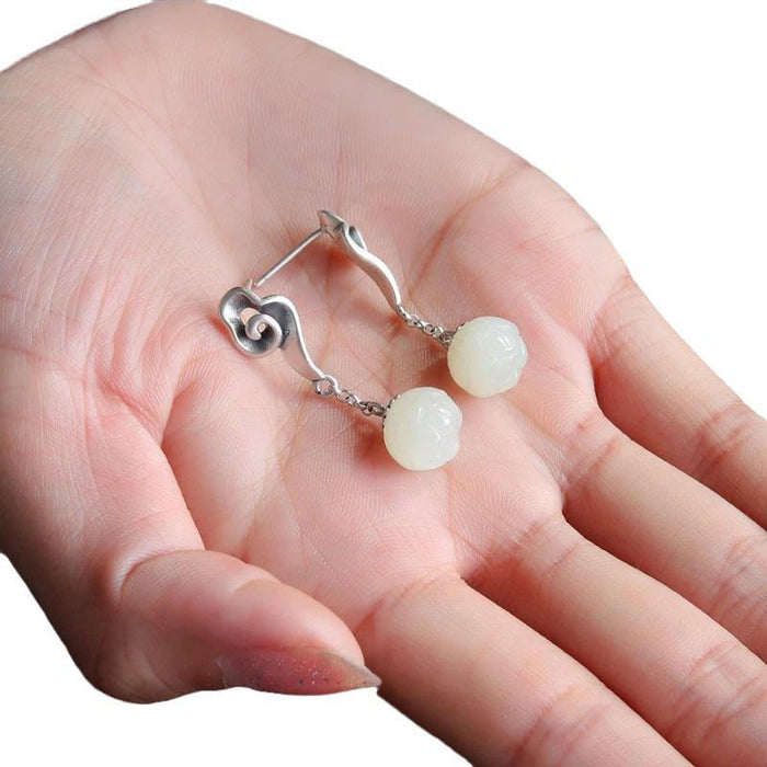 Wholesale Feminine Xiangyun Lotus Earrings