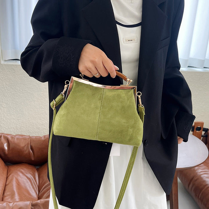 Wholesale Trendy Suede Crossbody Bag Black Street Fashion Boutique Resale