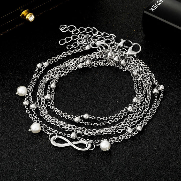 Wholesale Retro Starfish Turquoise Beach Anklets