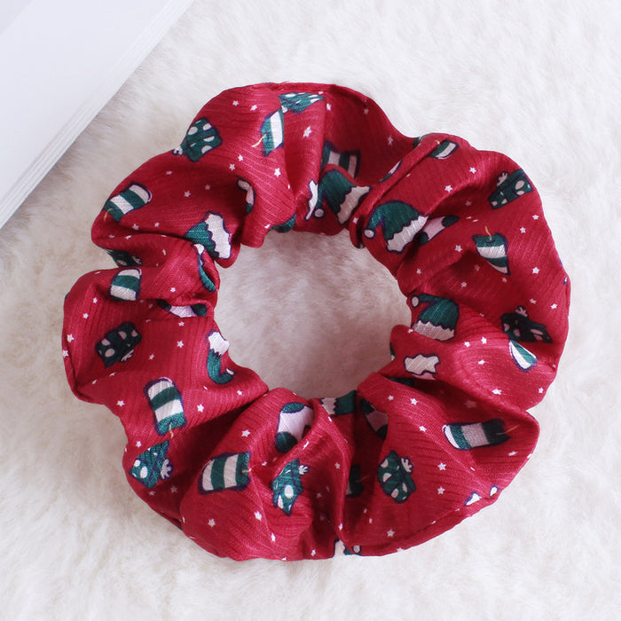 Wholesale Christmas Plush Hair Scrunchies JDC-HS-Heqin003