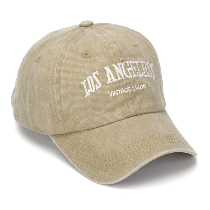 Wholesale Vintage Letter Embroidered Unisex Washed Cotton Baseball Cap Fashion Accessory Gift