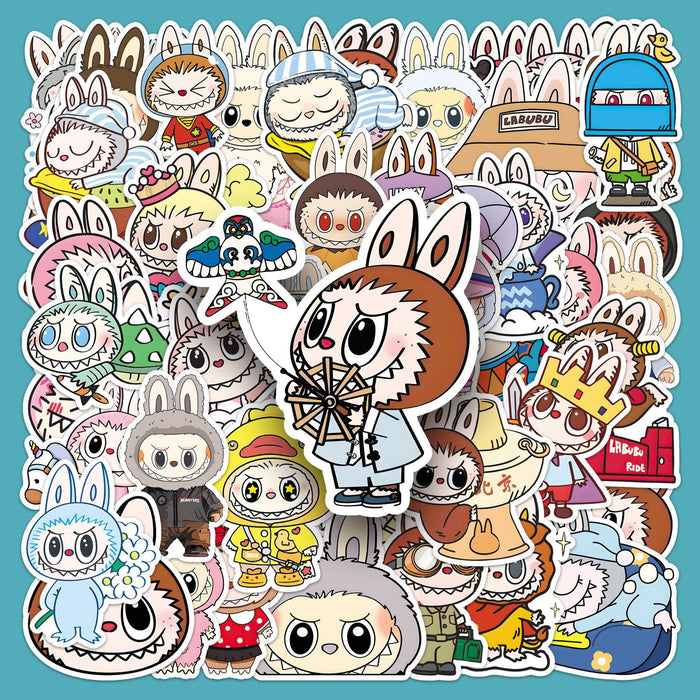 Wholesale 50pcs Graffiti stickers personalized cross-border hot selling cartoon cute decorative notebook guitar stickers