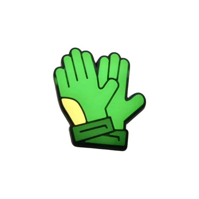 Wholesale Football themed cartoon hole shoes, flower shoe buckles, DIY detachable shoe decoration accessories wholesale PVC soft rubber