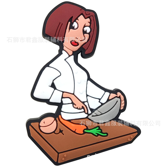 Wholesale 50pcs Buckle  Pvc Soft Glue DIY Accessories Shoes Charms