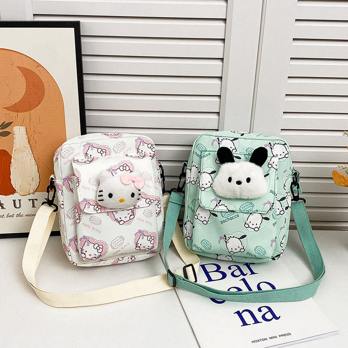 Wholesale Cartoon Printed Nylon Messenger Bag JDC-SD-Tongxi001