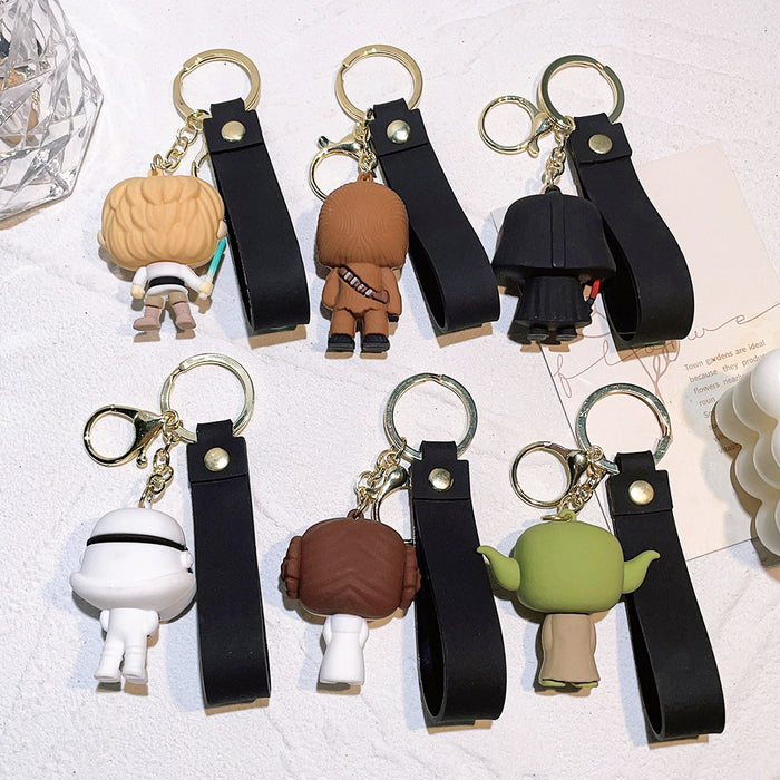 Wholesale Cartoon Silicone Doll Keychain JDC-KC-QiChao014