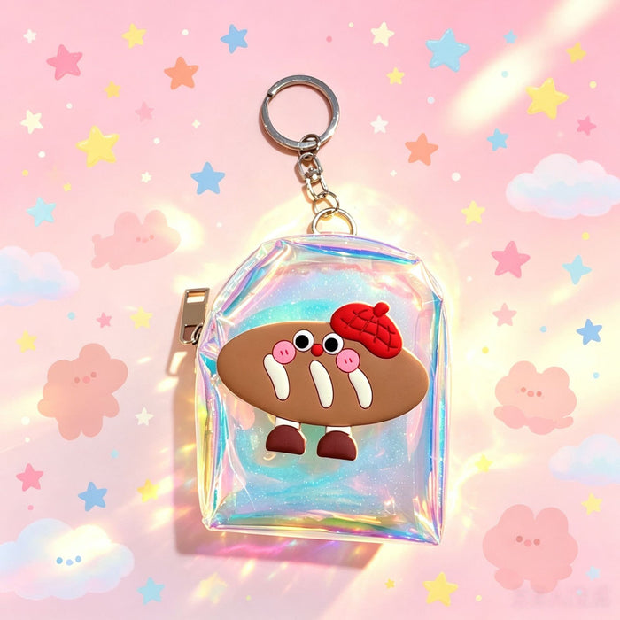 Wholesale Cartoon Animal Transparent PVC Backpack Coin Purse Cute Small Wallet