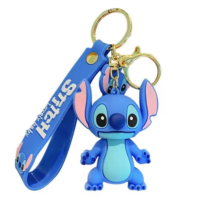 Wholesale cartoon three-dimensional glue stillson key chain pendant cute student schoolbag doll ornaments gift