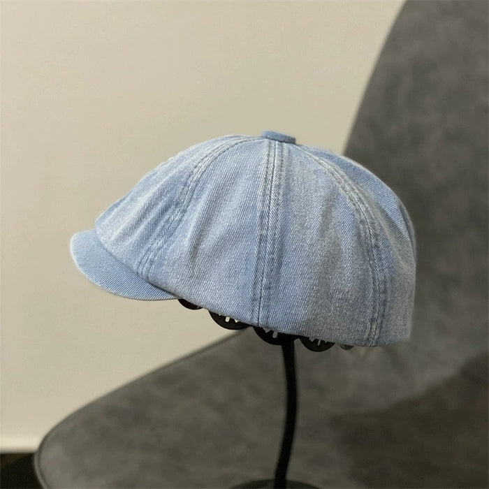 Wholesale Artistic Retro Cowboy Beret Versatile Fashion Duck Tongue Hat Vintage Octagonal Hat