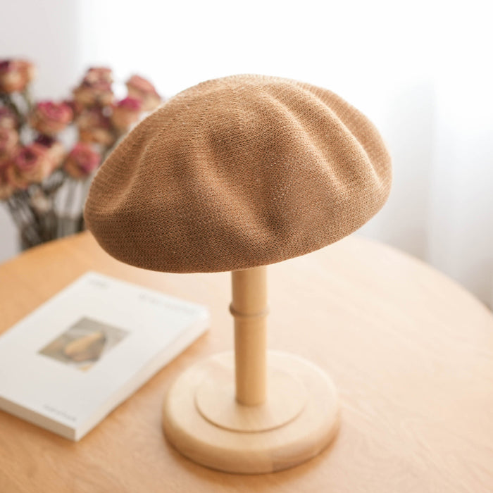 Wholesale Hollow out beret, breathable woven bud hat, sweet and versatile artist hat