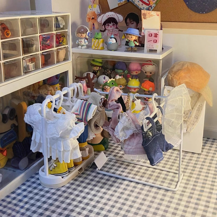 Wholesale Cotton Doll Special Clothes Hanger 10/ 15/ 20cm Baby Clothes Display Rack  Doll Clothes Hanger Shoe Rack