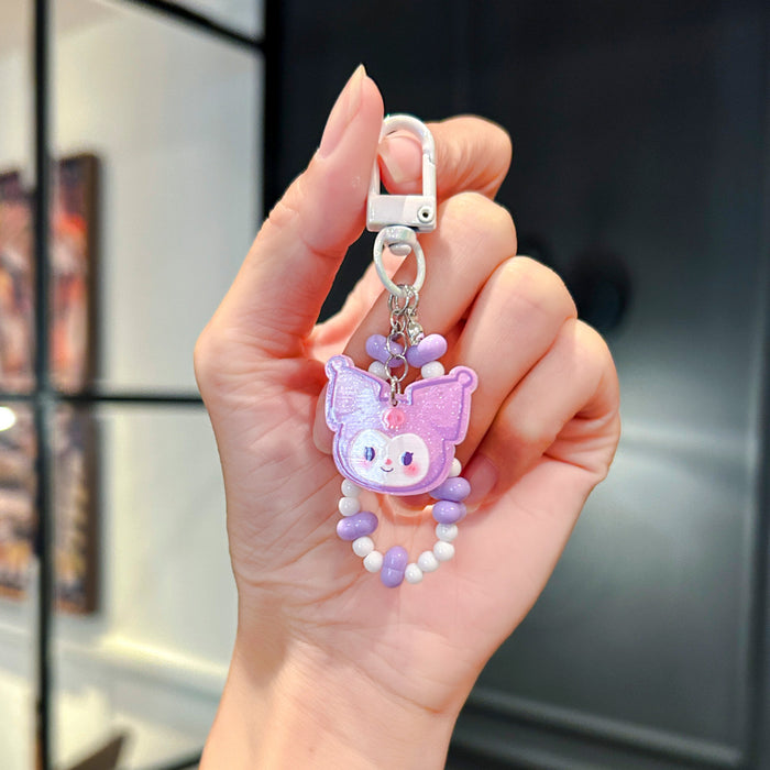 Wholesale Handmade Beaded Cute Mobile Phone Chain  Accessories  Bracelet Keychain Pendant