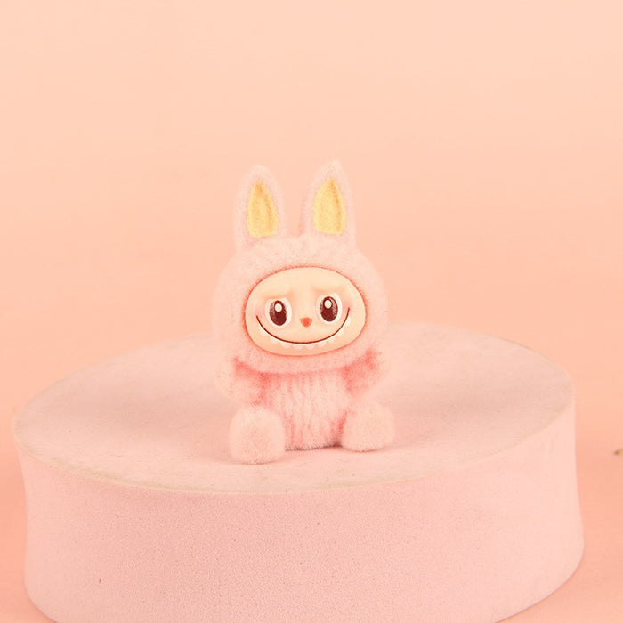 Wholesale Creative Resin Flocked Keychain